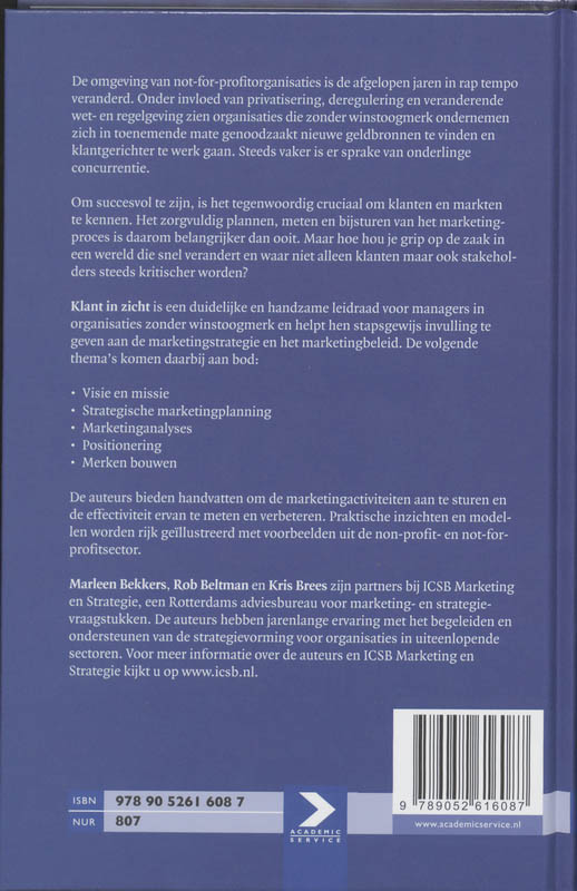 Achterkant van Klant in zicht