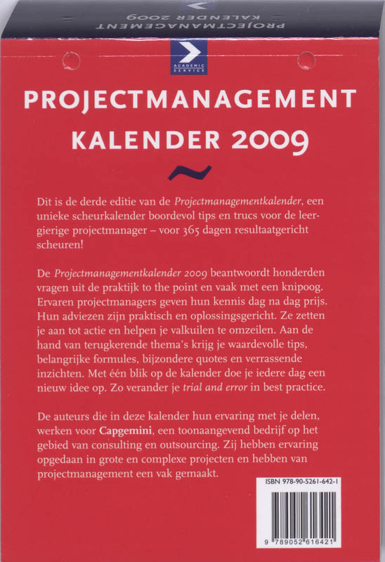 Achterkant van 2009
