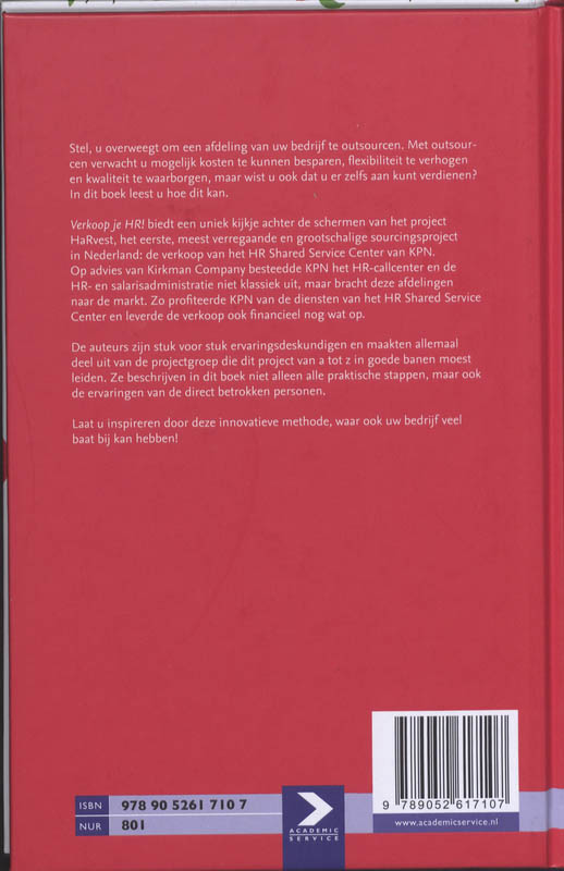 Achterkant van Verkoop je HR!