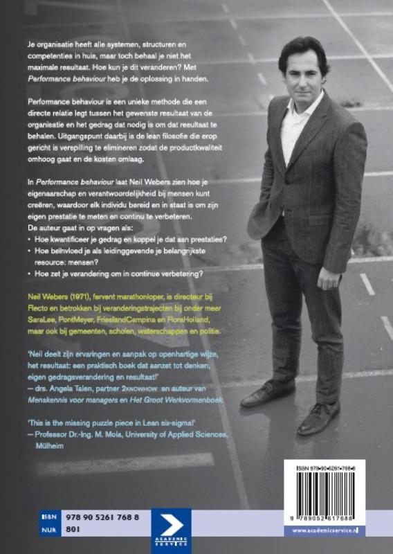 Achterkant van Performance behaviour