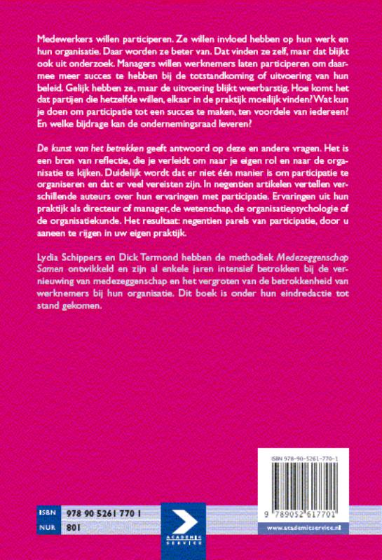 Achterkant van De kunst van het betrekken