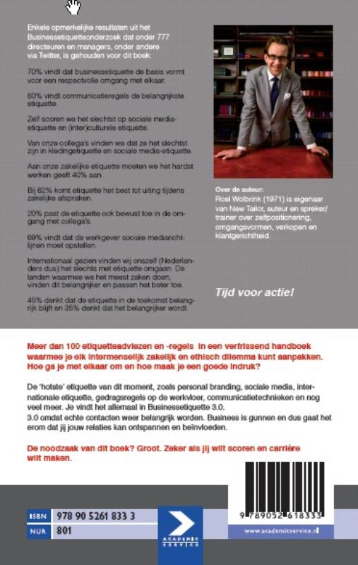 Achterkant van Businessetiquette 3.0