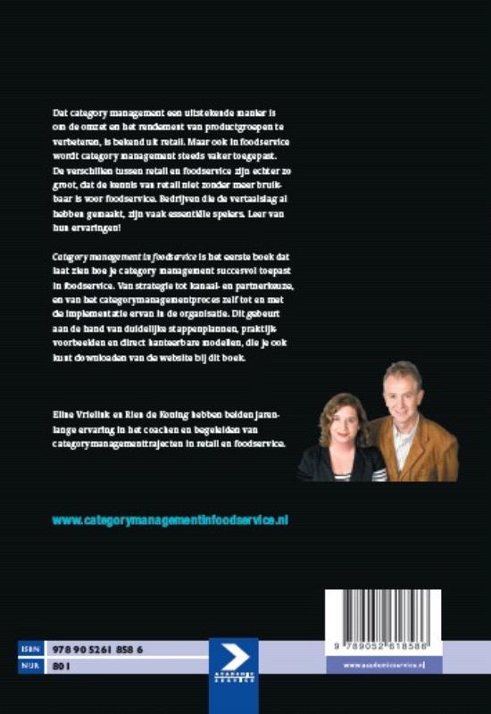 Achterkant van Category management in foodservice