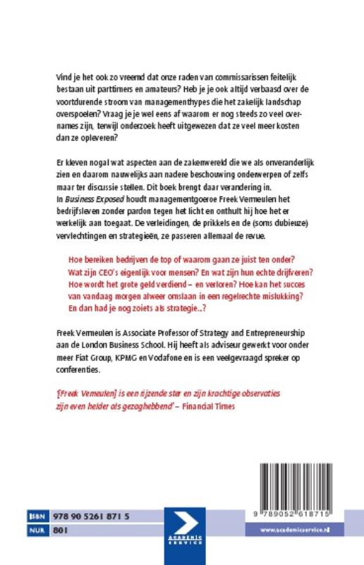 Achterkant van Business Exposed