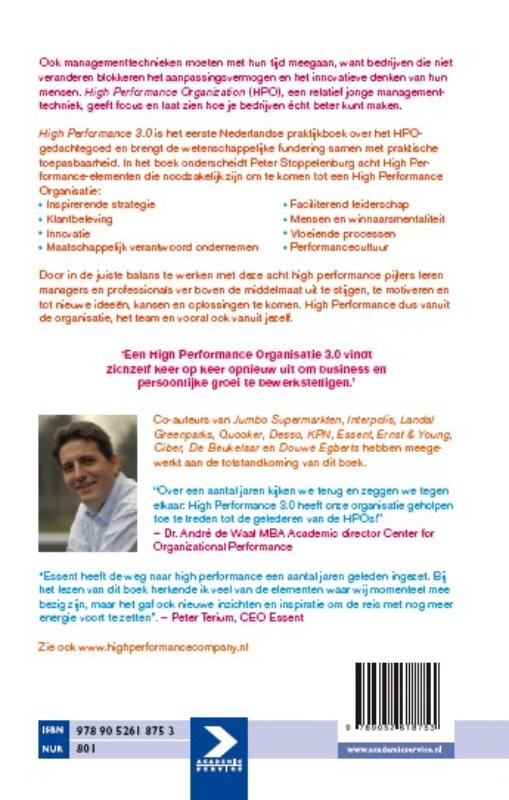 Achterkant van High Performance 3.0