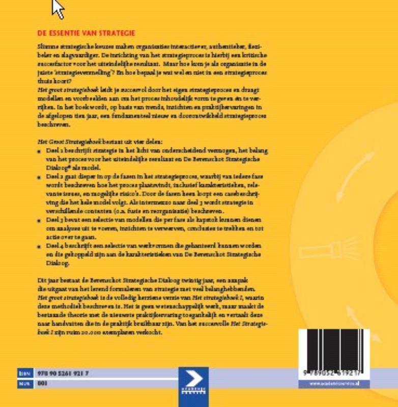 Achterkant van Het groot strategieboek