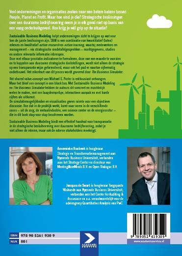 Achterkant van Sustainable business modeling