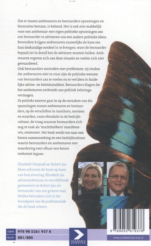 Achterkant van De politieke antenne