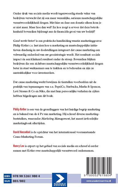 Achterkant van Goed werkt beter!