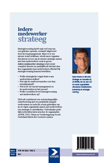 Achterkant van Iedere medewerker strateeg