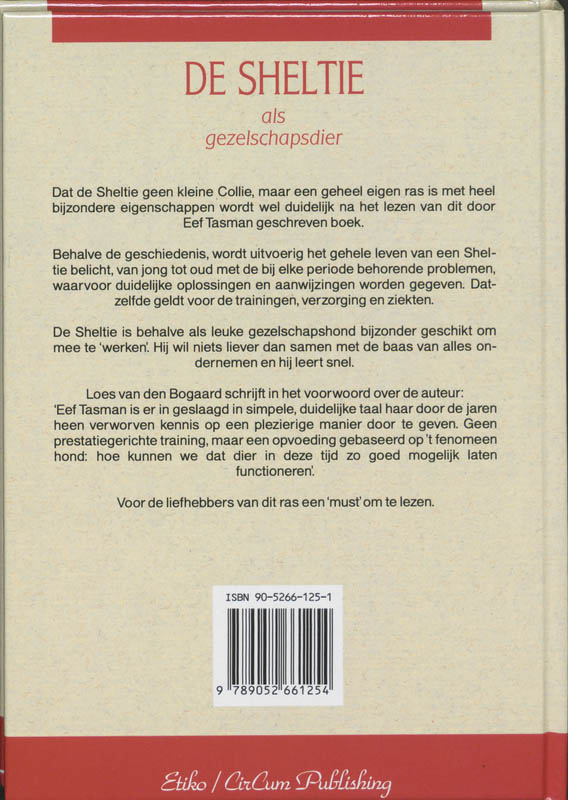 Achterkant van De Sheltie als gezelschapsdier
