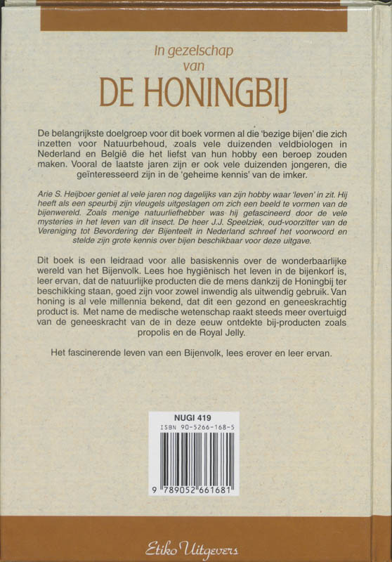 Achterkant van In gezelschap van de honingbij