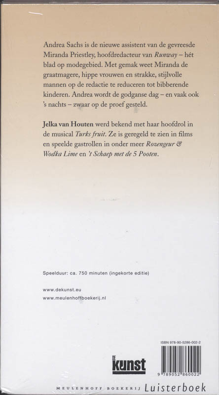 Achterkant van De duivel draagt Prada
