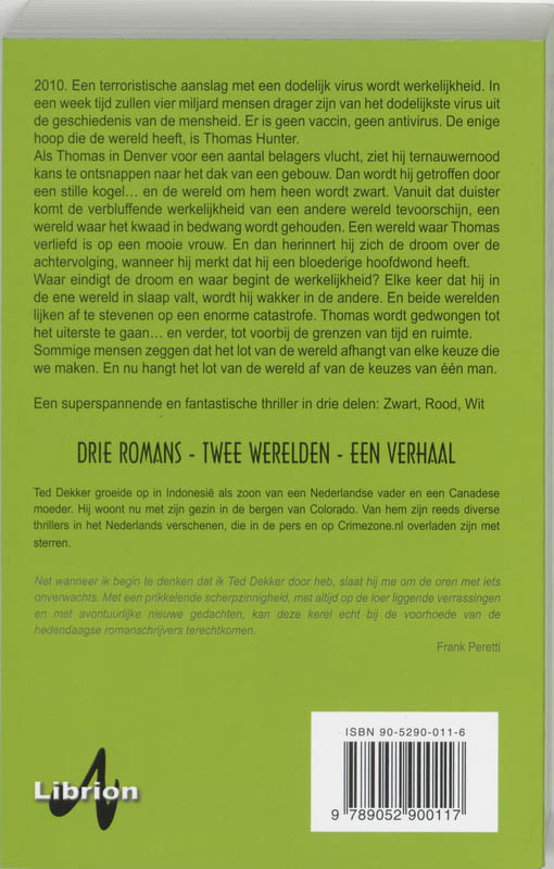 Achterkant van Zwart