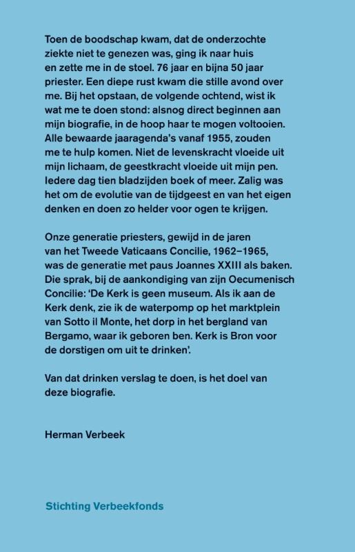 Achterkant van Toen daalde de duif