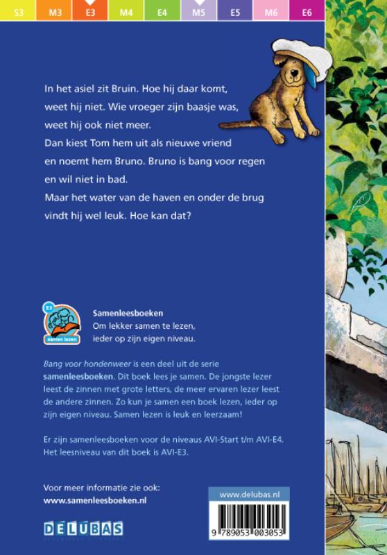 Achterkant van Bang voor hondenweer