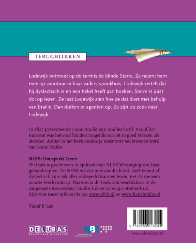 Achterkant van Het brailleschrift