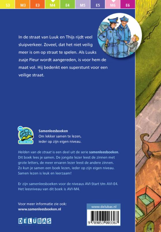 Achterkant van Helden van de straat