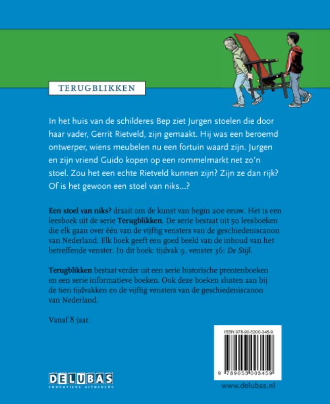 Achterkant van Een stoel van niks?