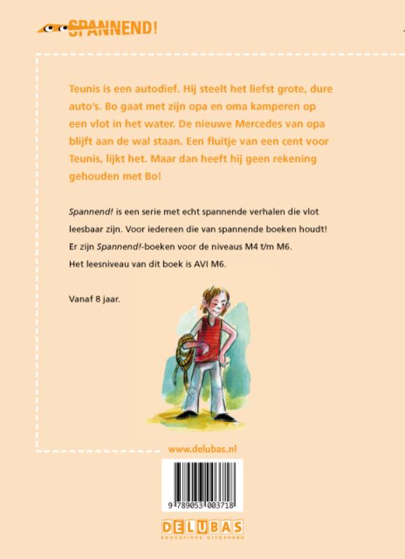Achterkant van Vangst in de nacht