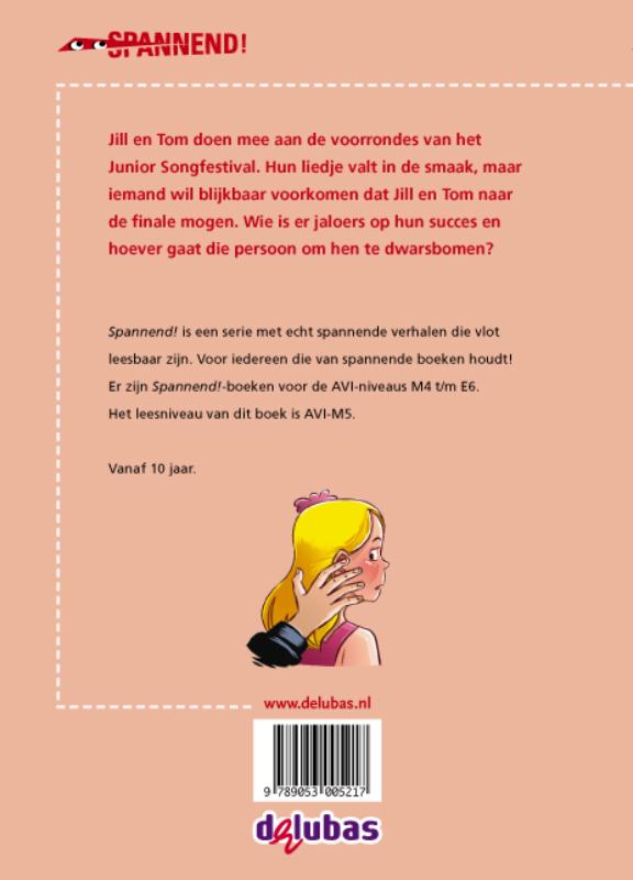 Achterkant van Vals, blondje