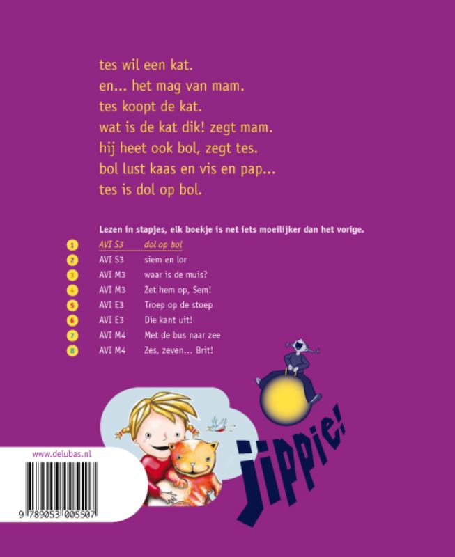 Achterkant van Dol op bol
