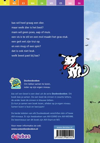 Achterkant van Bas wil een beest