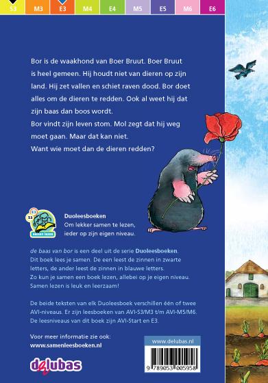 Achterkant van De baas van bor