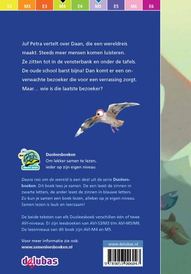 Achterkant van Daans reis om de wereld