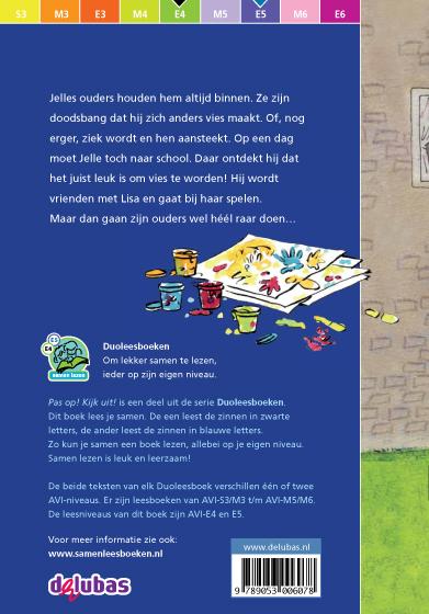 Achterkant van Pas op! Kijk uit!