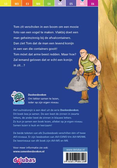 Achterkant van Het vuilniskonijn