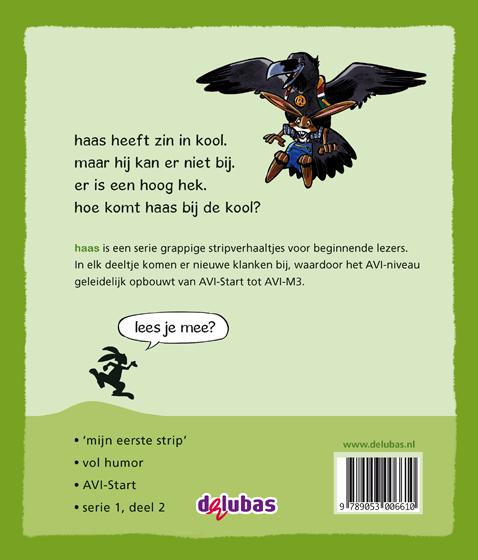 Achterkant van Haas wil kool