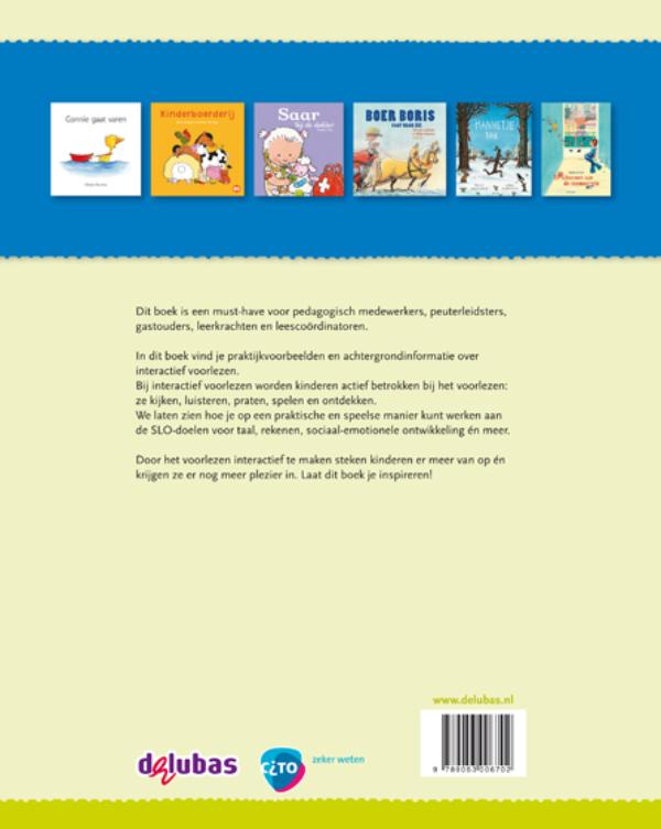 Achterkant van Interactief voorlezen met baby's, dreumessen, peuters en kleuters
