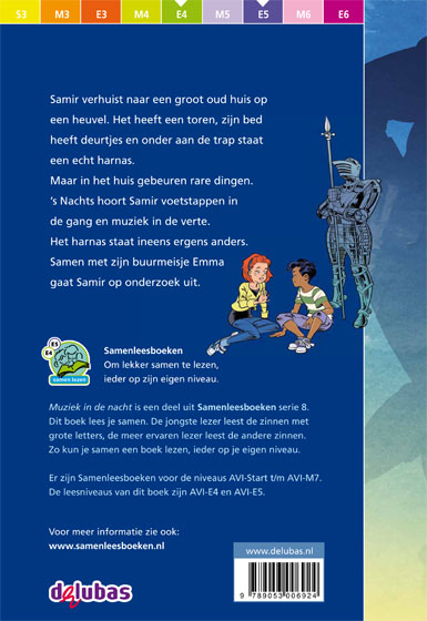 Achterkant van Muziek in de nacht
