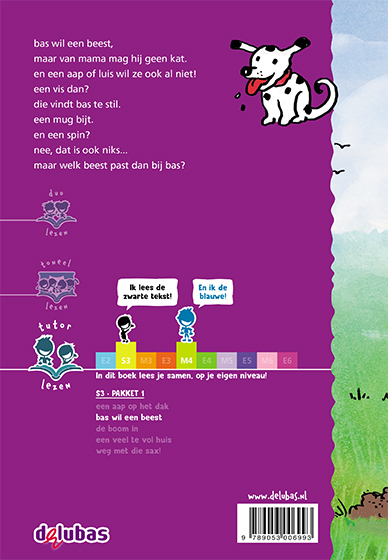 Achterkant van bas wil een beest