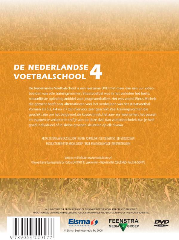 Achterkant van 4 Jeugdvoetbal