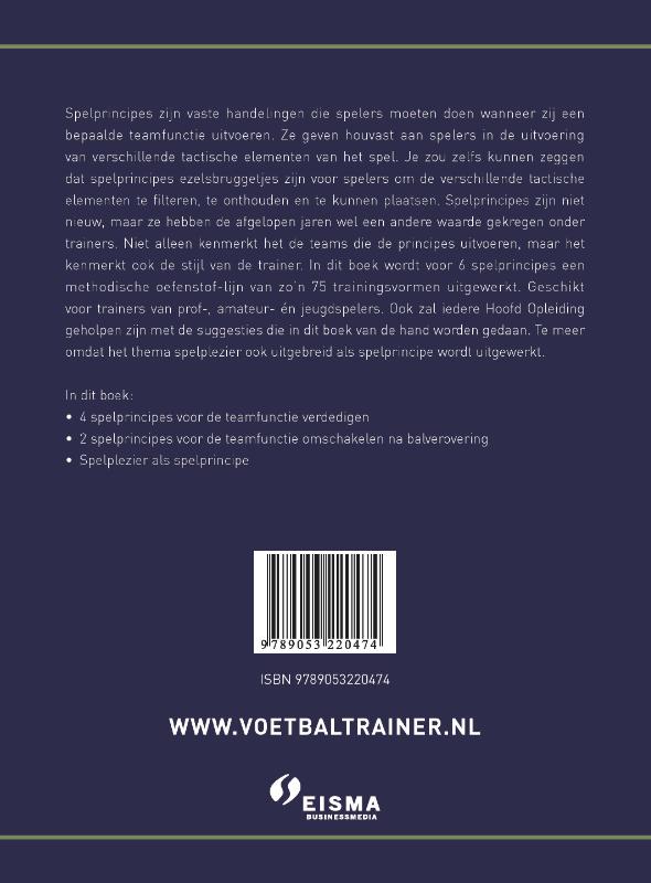 Achterkant van Spelprincipes