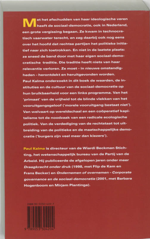 Achterkant van Links, rechts en de vooruitgang