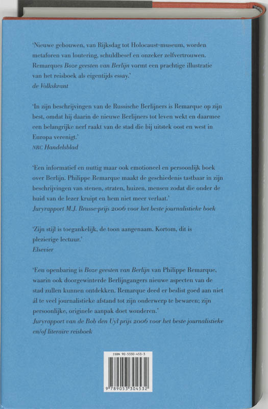 Achterkant van Boze geesten van Berlijn