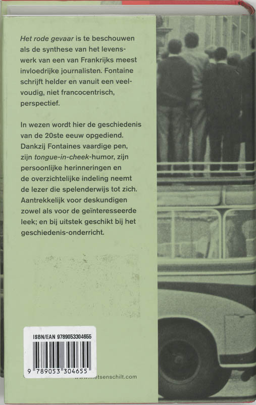 Achterkant van Het rode gevaar