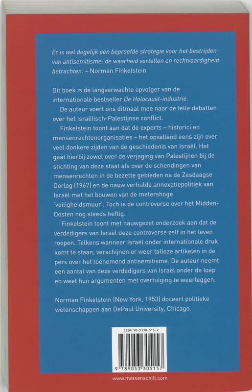 Achterkant van De drogreden van het antisemitisme en het misbruik van de geschiedenis