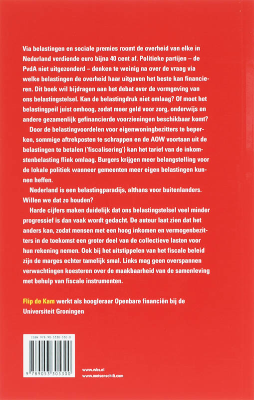 Achterkant van Wie betaalt de staat?