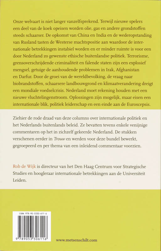Achterkant van Toestanden in de wereld