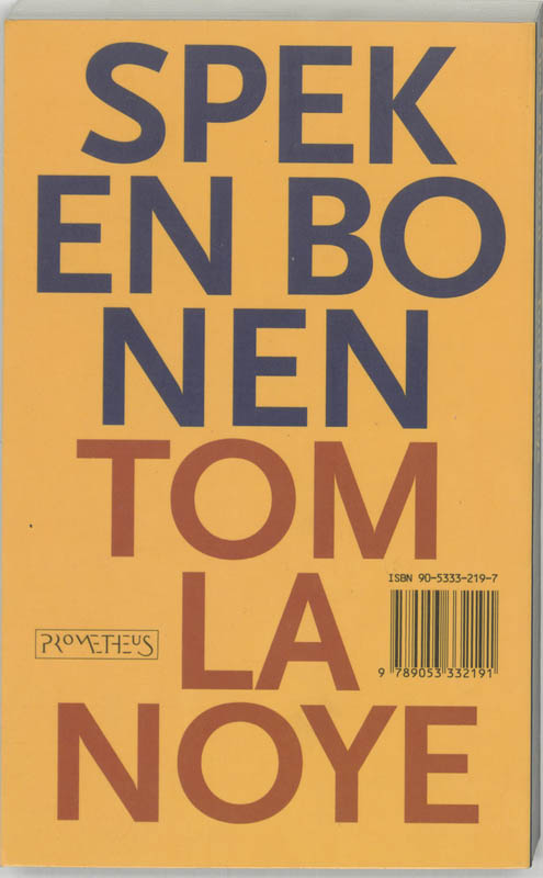 Achterkant van Spek en bonen