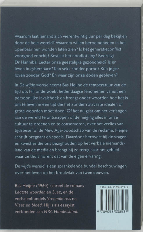 Achterkant van De wijde wereld