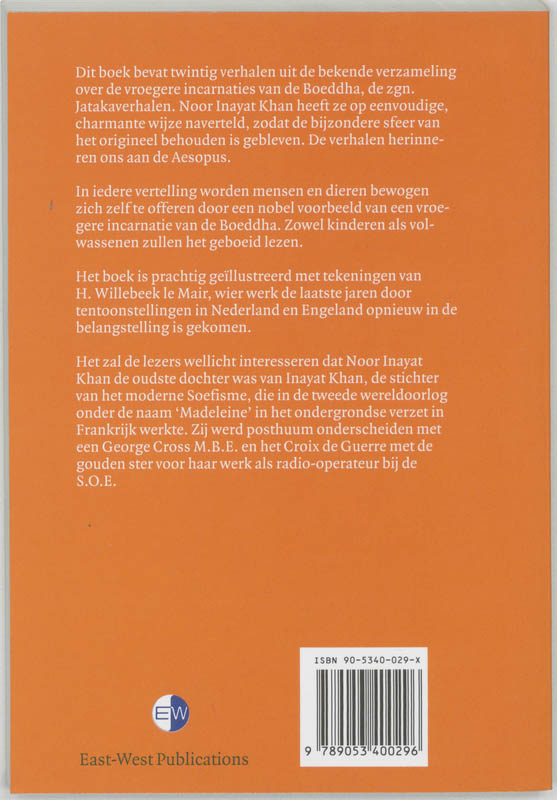 Achterkant van Boeddhalegenden
