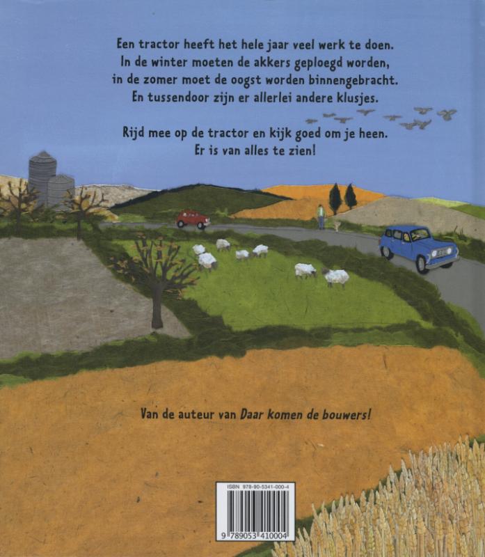Achterkant van Daar komt de tractor!