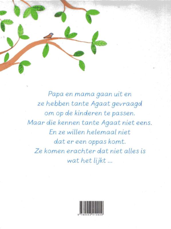 Achterkant van Gekke tante Agaat