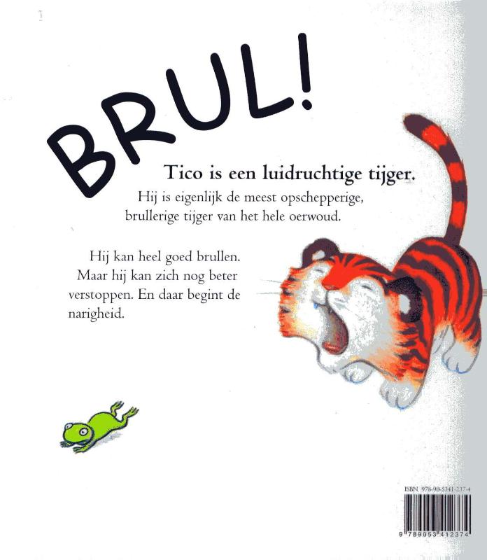 Achterkant van Wie 't hardst kan brullen
