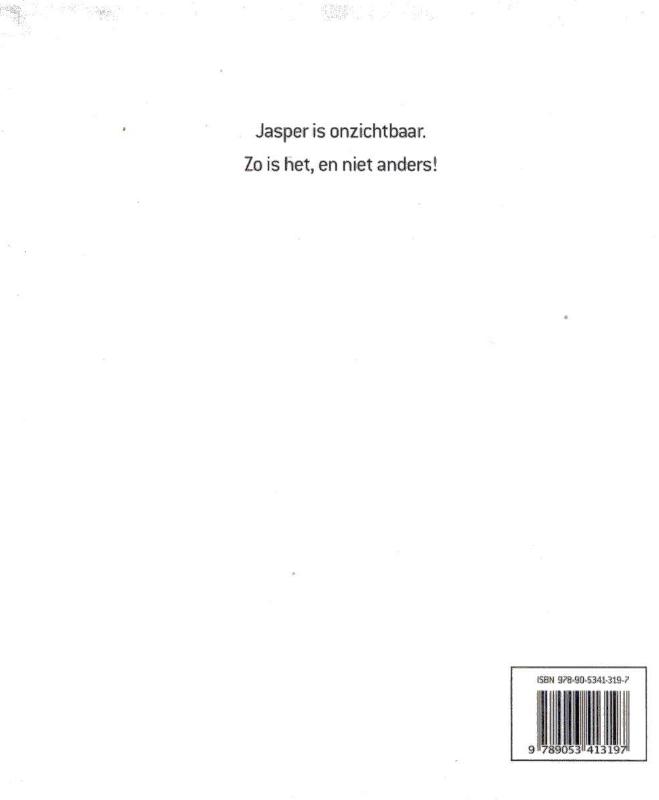 Achterkant van Jasper is onzichtbaar